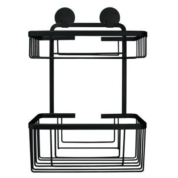 Kleine Wolke Rocco Double Shower Rack - Black | HipoMarket