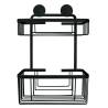 Kleine Wolke Rocco Double Shower Rack - Black | HipoMarket