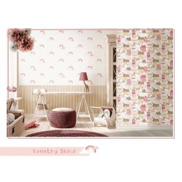 Noordwand Mondo Baby Rainbows Wallpaper - White & Pink