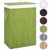 Bamboo Laundry Basket Green 72 L Colour green Size 40 x 30 x 60 cm Quantity in Package 1 