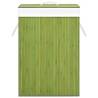 Bamboo Laundry Basket Green 72L - Stylish & Functional