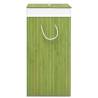 Bamboo Laundry Basket Green 72L - Stylish & Functional