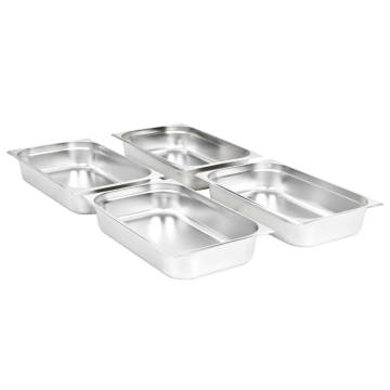 Gastronorm Containers 4 pcs GN 1/1 Stainless Steel - HipoMarket