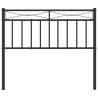 Stylish Black Metal Headboard - 100 cm | HipoMarket