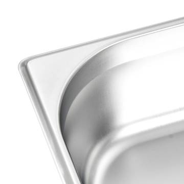 Gastronorm Containers 4 pcs GN 1/2 Stainless Steel - Hipomarket