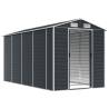 Garden Shed Anthracite 191x385 cm - Durable Galvanised Steel