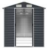 Garden Shed Anthracite 191x385 cm - Durable Galvanised Steel