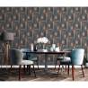 DUTCH WALLCOVERINGS Wood Wallpaper Blue and Brown - Stylish Decor