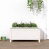 Garden Planter White 82.5x40x39 cm Solid Wood Pine Colour white pine Size 82.5 x 40 x 39 cm Quantity in Package 1 