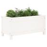 Garden Planter White 82.5x40 cm - Solid Wood Pine