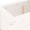 Garden Planter White 82.5x40 cm - Solid Wood Pine