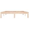 Solid Wood Pine Bed Frame 140x190 cm - Modern & Sturdy