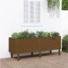 Garden Raised Bed Honey Brown 160x50x57 cm Solid Wood Pine Colour honey brown pine Size 160 x 50 x 57 cm Quantity in Package 1 