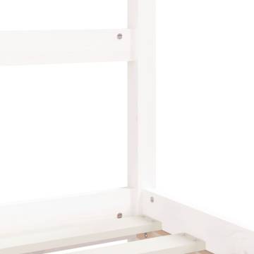 Kids Bed Frame White 90x190 cm - Solid Pine Wood