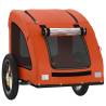 Pet Bike Trailer - Orange Oxford Fabric & Iron | HipoMarket UK