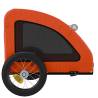 Pet Bike Trailer - Orange Oxford Fabric & Iron | HipoMarket UK