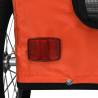 Pet Bike Trailer - Orange Oxford Fabric & Iron | HipoMarket UK