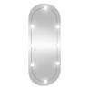 Wall Mirror with LED Lights - Stylish Oval Design | Hipomarket