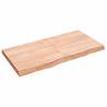 Wall Shelf Light Brown 120x60x(2-6) cm Treated Solid Wood Oak Colour light brown Size 120 x 60 x 6 cm Quantity in Package 1 Number of Pieces 