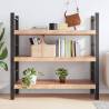 Light Brown Wall Shelf - Solid Oak Wood, Versatile & Handmade