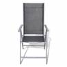 Folding Garden Chairs Set - 4 pcs Aluminium | HipoMarket UK