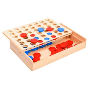 4 in a Row Game - Solid Wood Strategy Game | Hipo Market