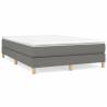 Box Spring Bed Frame Dark Grey 135x190 cm - Stylish & Durable