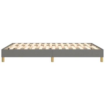 Box Spring Bed Frame Dark Grey 135x190 cm - Stylish & Durable