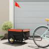 Bike Trailer Black and Orange 30 kg Iron Colour orange Size 120 x 54 x 44 cm 