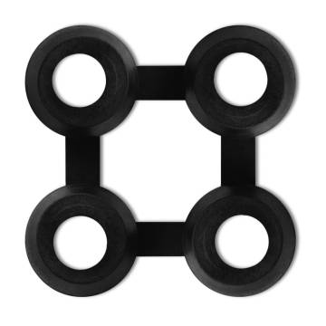 Mat Connectors 20 pcs - Rubber Black | HipoMarket