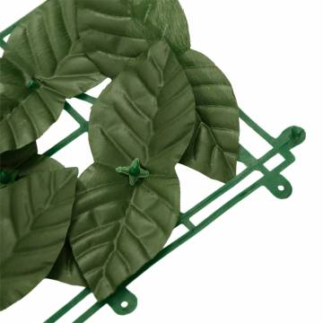 Dark Green Leaves Balcony Screen - 200x75 cm Privacy Solution