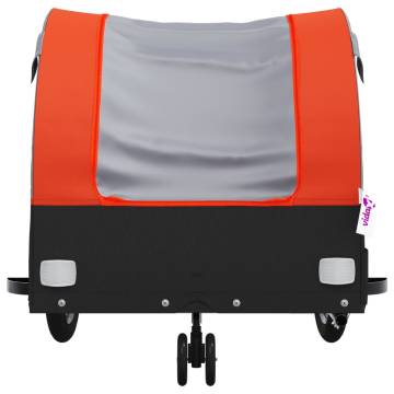 Bike Trailer Black & Orange - 30 kg Iron | HipoMarket