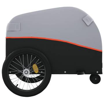 Bike Trailer Black & Orange - 30 kg Iron | HipoMarket