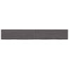 Wall Shelf Dark Brown Solid Oak - Versatile & Handmade