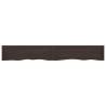 Wall Shelf Dark Brown Solid Oak - Versatile & Handmade