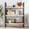 Wall Shelf 100x50 cm - Untreated Solid Oak - Rustic Storage Solution