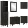 5 Piece Bathroom Cabinet Set Solid Wood Mango Colour black Material solid mango wood Number of 5 