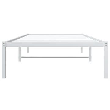 Metal Bed Frame White 90x190 cm Single | Durable & Elegant