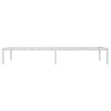 Metal Bed Frame White 90x190 cm Single | Durable & Elegant