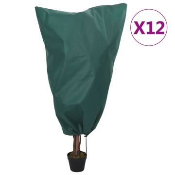 Plant Fleece Covers with Drawstring - 12 pcs - 0.8x1 m