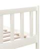 White Solid Wood Bed Frame 200x200 cm | Stylish & Durable