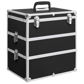 Make-up Case 37x24x40 cm - Black Aluminium | HipoMarket