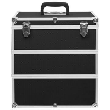 Make-up Case 37x24x40 cm - Black Aluminium | HipoMarket