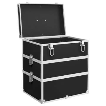 Make-up Case 37x24x40 cm - Black Aluminium | HipoMarket