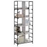 Grey Sonoma Bookshelf - 78.5x33x188.5 cm | Hipomarket