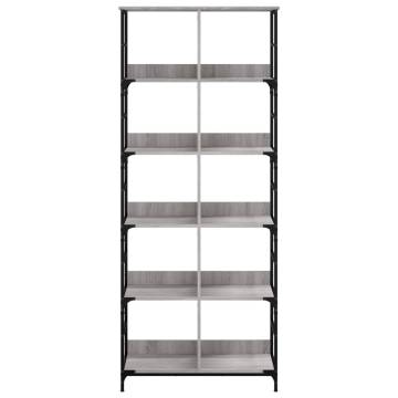 Grey Sonoma Bookshelf - 78.5x33x188.5 cm | Hipomarket