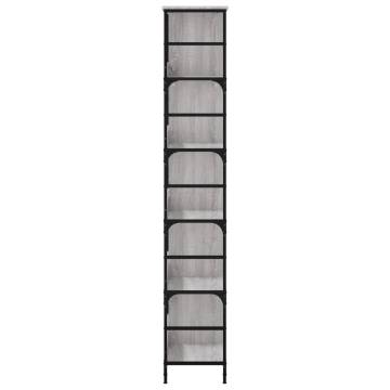 Grey Sonoma Bookshelf - 78.5x33x188.5 cm | Hipomarket