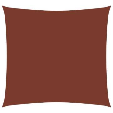 Terracotta Sunshade Sail - Rectangular 2x2.5m Oxford Fabric