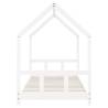 Kids Bed Frame White 90x200 cm | Solid Wood Pine - HipoMarket