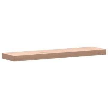 Solid Wood Beech Wall Shelf 80x20x4 cm - Functional Decor